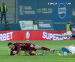 fază controversată în Farul - CFR Cluj, foto: captură de ecran Digi Sport