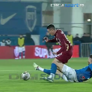 fază controversată în Farul - CFR Cluj, foto: captură de ecran Digi Sport