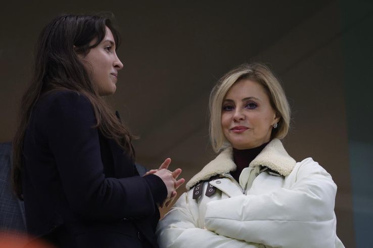 Soții Șucu în loja lui Gigi Becali la Rapid - FCSB, foto: Ionuț Iordache