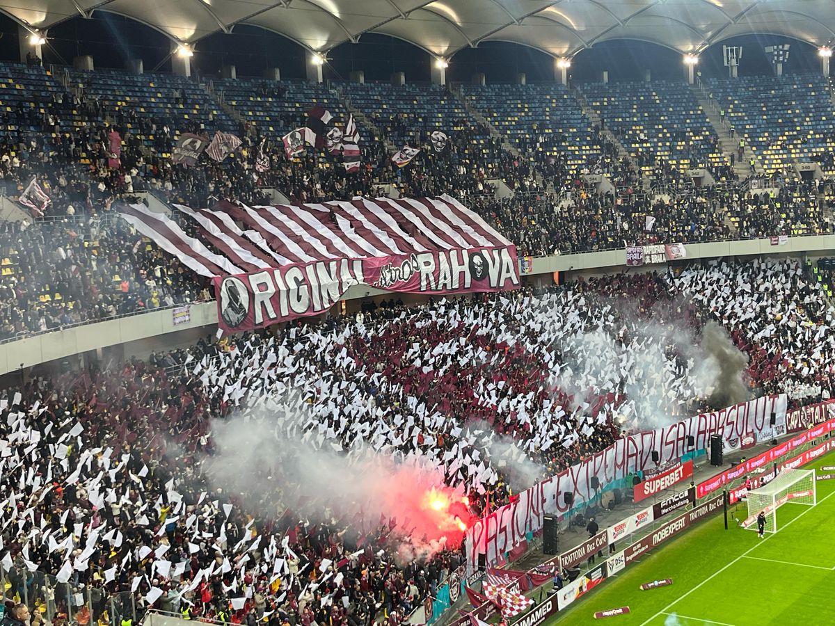 Atmosferă de derby și scene regretabile la Rapid - FCSB: ce s-a întâmplat în timpul momentului de reculegere dedicat lui Luca Manolache