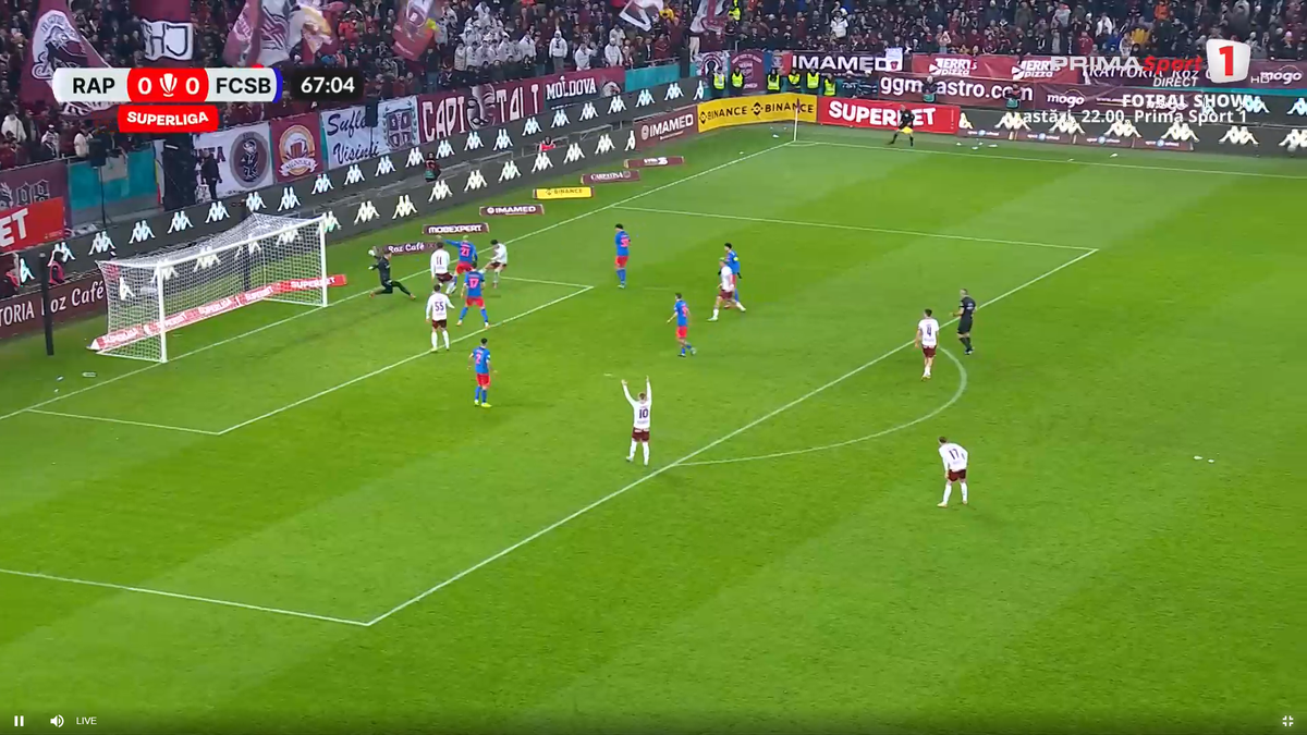 Golul anulat al lui Alex Dobre, în Rapid - FCSB