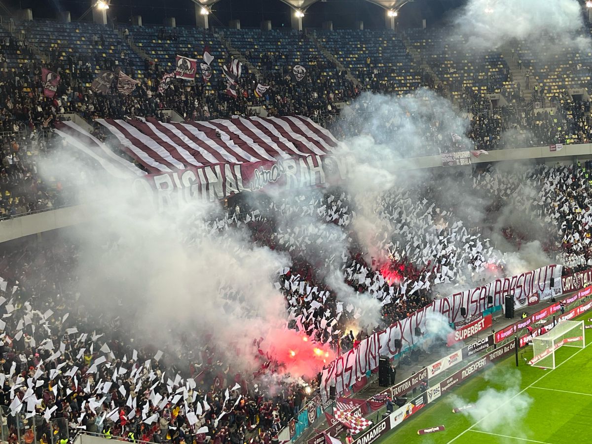 Atmosferă de derby și scene regretabile la Rapid - FCSB: ce s-a întâmplat în timpul momentului de reculegere dedicat lui Luca Manolache