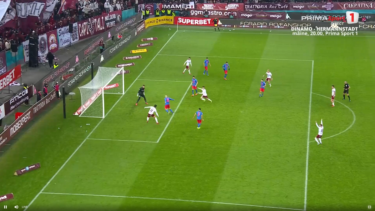 Golul anulat al lui Alex Dobre, în Rapid - FCSB