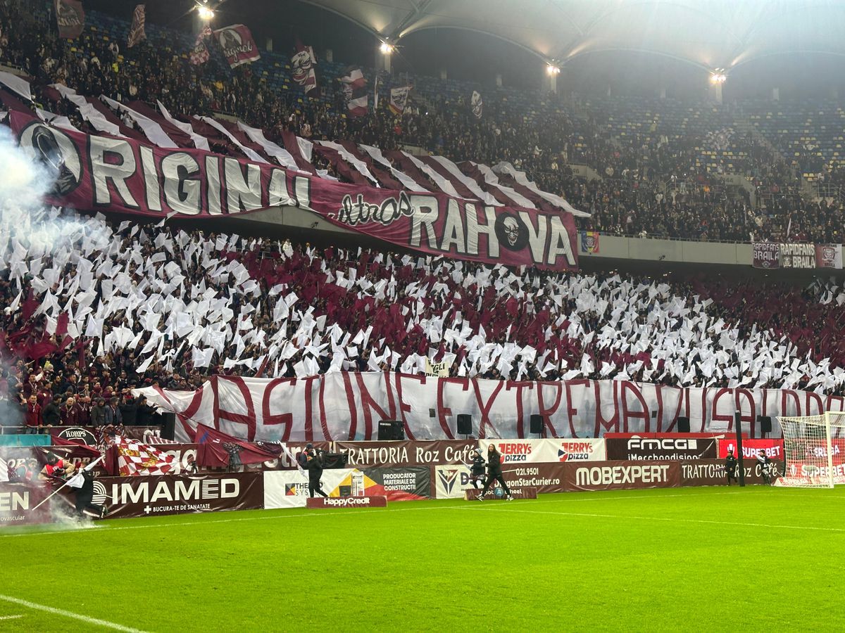 Atmosferă de derby și scene regretabile la Rapid - FCSB: ce s-a întâmplat în timpul momentului de reculegere dedicat lui Luca Manolache