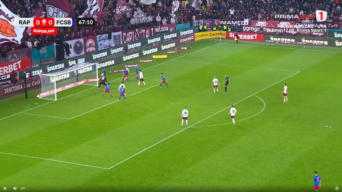 Golul anulat al lui Alex Dobre, în Rapid - FCSB