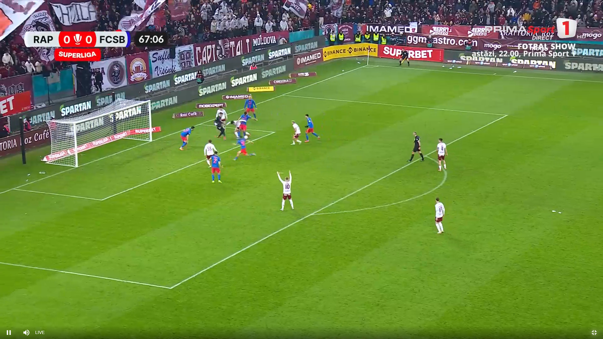 Golul anulat al lui Alex Dobre, în Rapid - FCSB