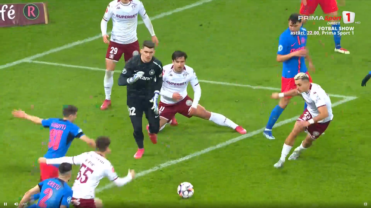 Golul anulat al lui Alex Dobre, în Rapid - FCSB