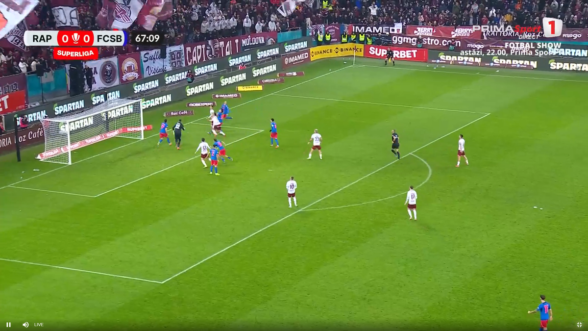 Golul anulat al lui Alex Dobre, în Rapid - FCSB