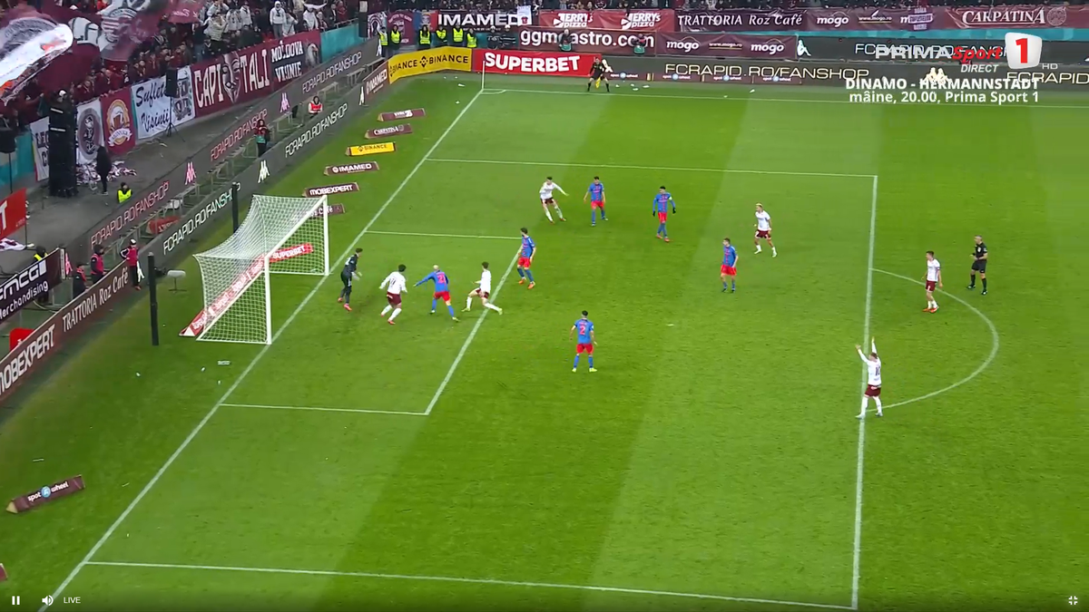 Golul anulat al lui Alex Dobre, în Rapid - FCSB