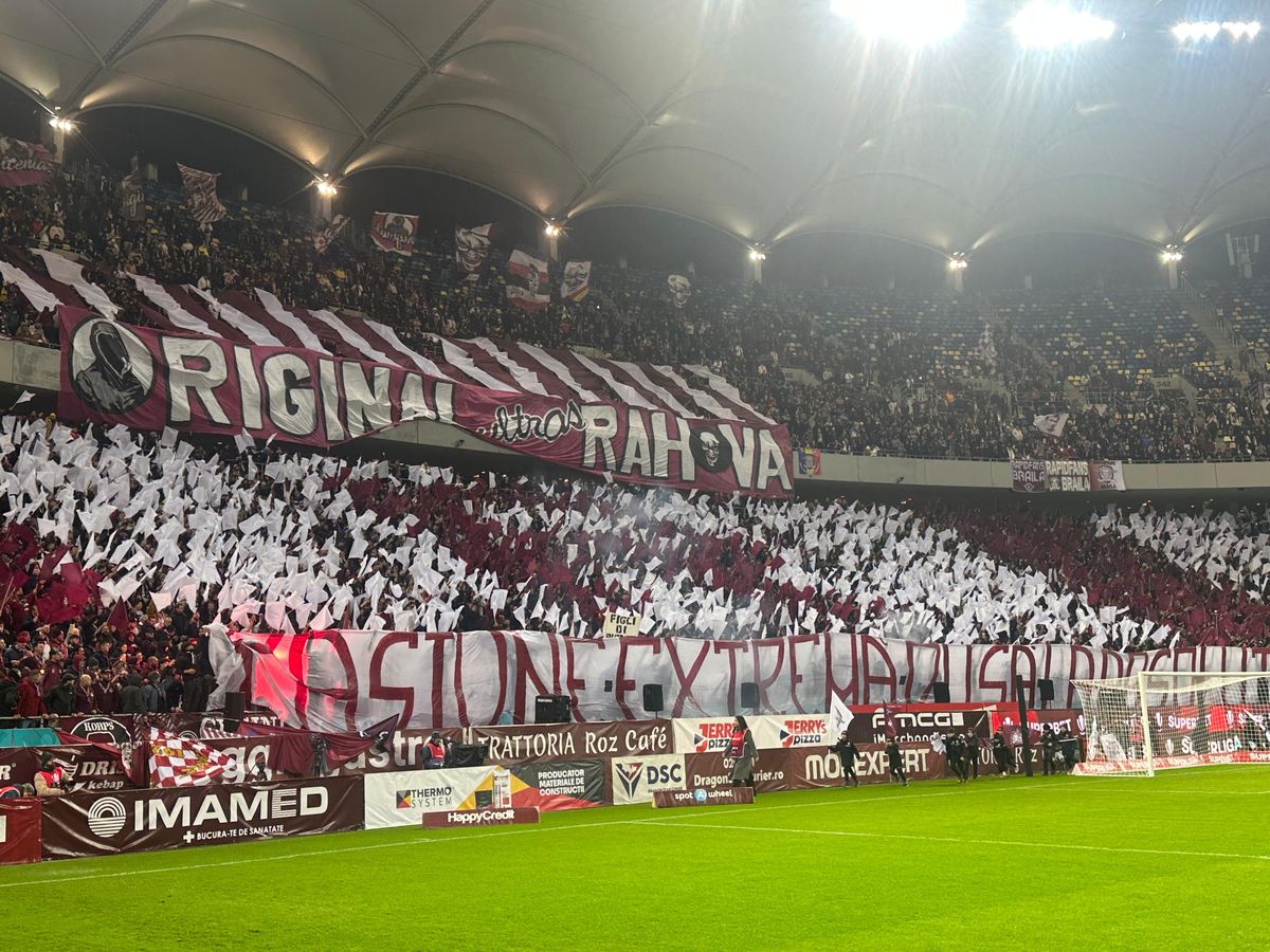 Atmosferă de derby și scene regretabile la Rapid - FCSB: ce s-a întâmplat în timpul momentului de reculegere dedicat lui Luca Manolache