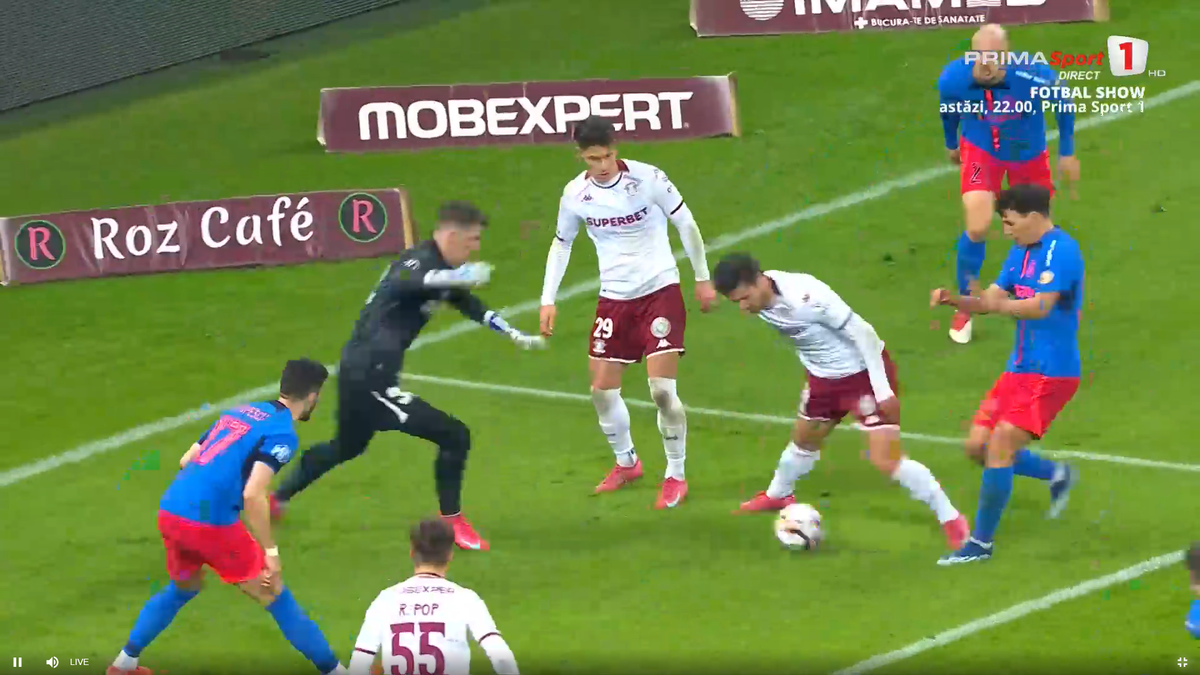 Golul anulat al lui Alex Dobre, în Rapid - FCSB