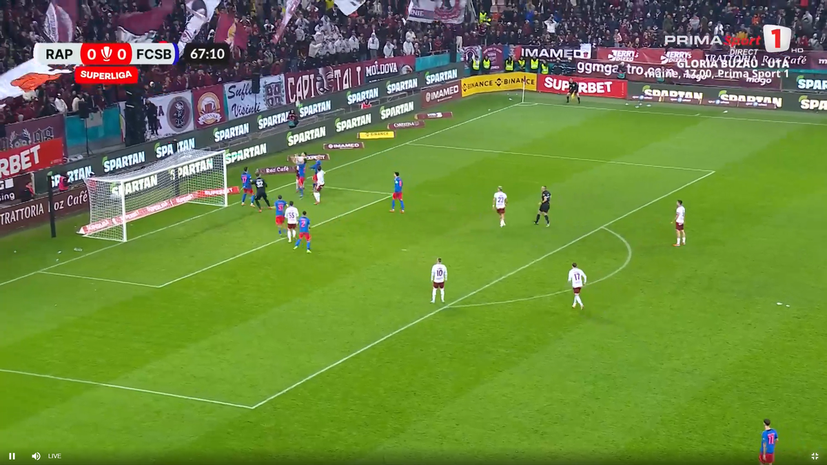 Golul anulat al lui Alex Dobre, în Rapid - FCSB