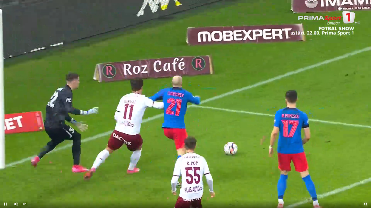 Golul anulat al lui Alex Dobre, în Rapid - FCSB