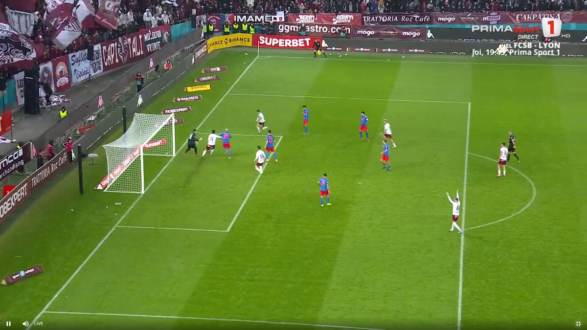 Golul anulat al lui Alex Dobre, în Rapid - FCSB