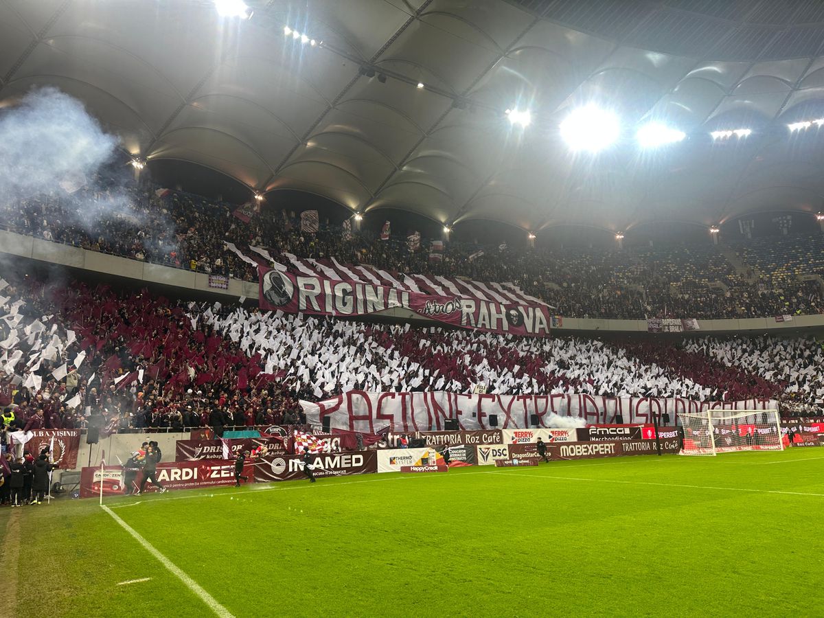Atmosferă de derby și scene regretabile la Rapid - FCSB: ce s-a întâmplat în timpul momentului de reculegere dedicat lui Luca Manolache