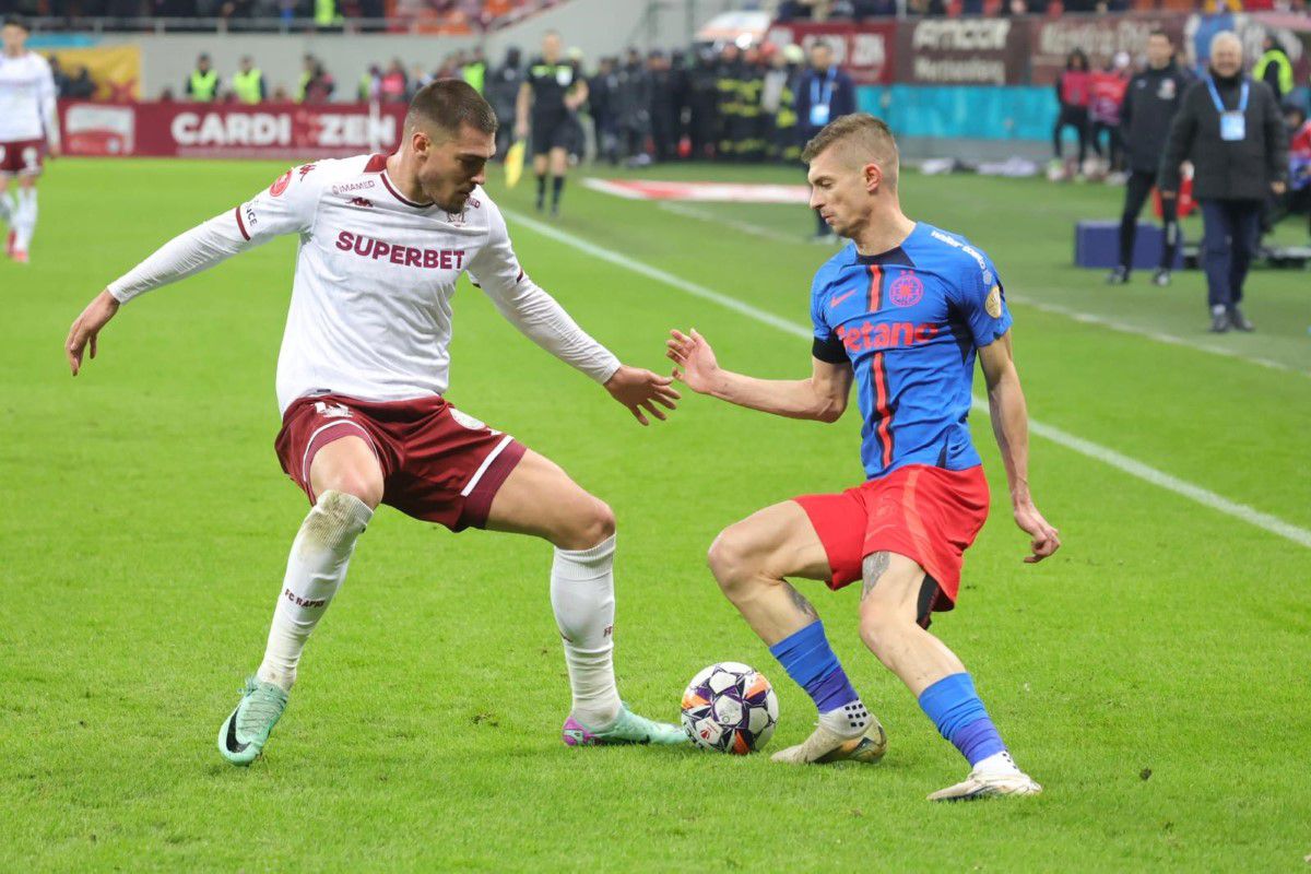 Victime după derby! Rapid va avea doi titulari suspendați etapa următoare