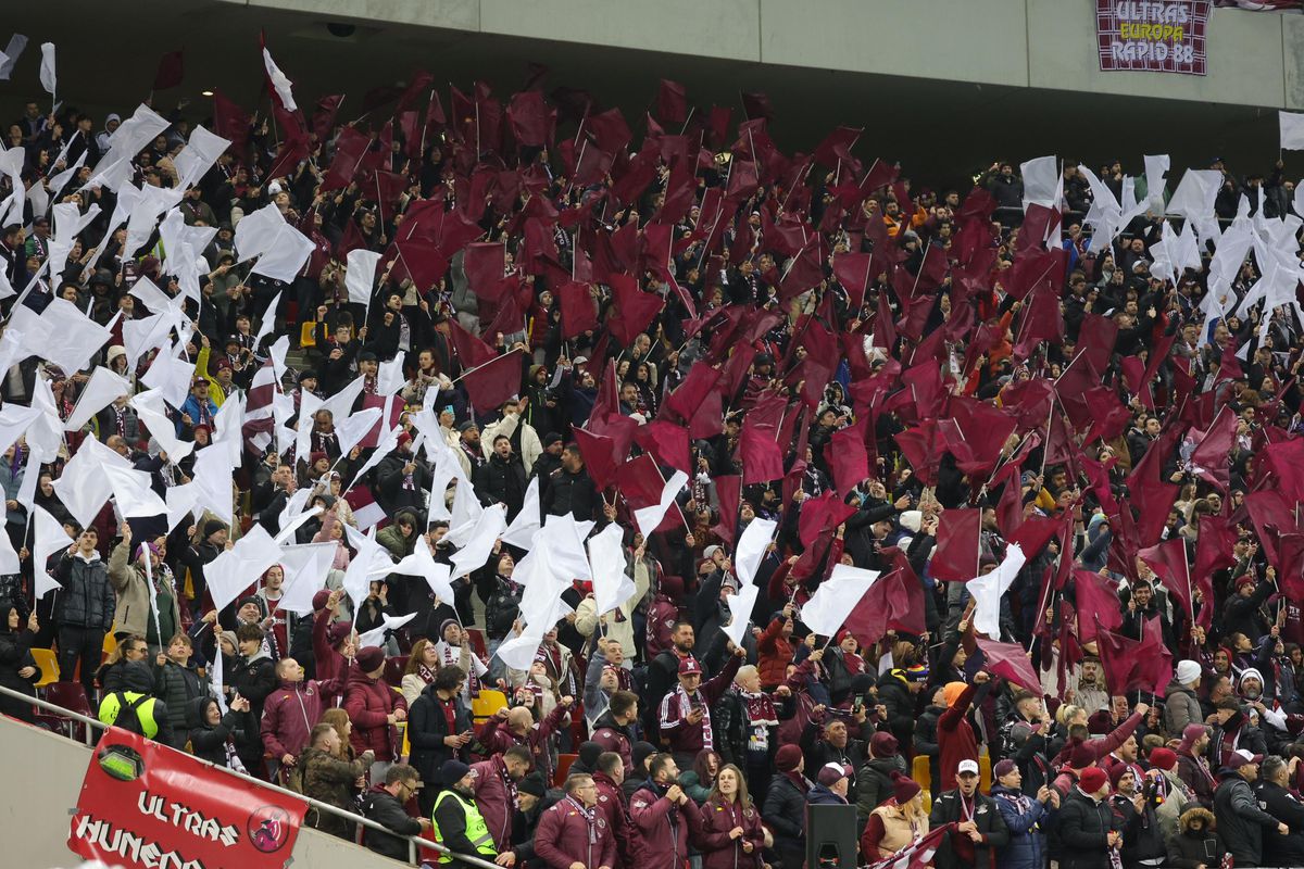 Atmosferă de derby și scene regretabile la Rapid - FCSB: ce s-a întâmplat în timpul momentului de reculegere dedicat lui Luca Manolache