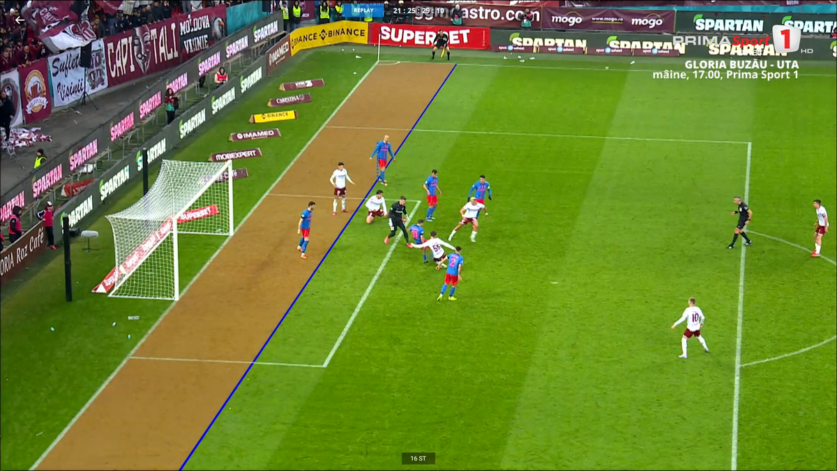 Golul anulat al lui Alex Dobre, în Rapid - FCSB