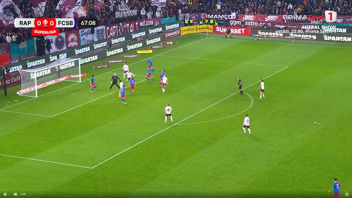 Golul anulat al lui Alex Dobre, în Rapid - FCSB