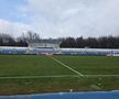 Gazonul din Superliga era acoperit de zăpadă cu 6 ore înainte de meci: cum arată acum