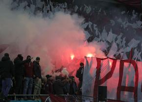 Atmosferă de derby și scene regretabile la Rapid - FCSB: ce s-a întâmplat în timpul momentului de reculegere dedicat lui Luca Manolache