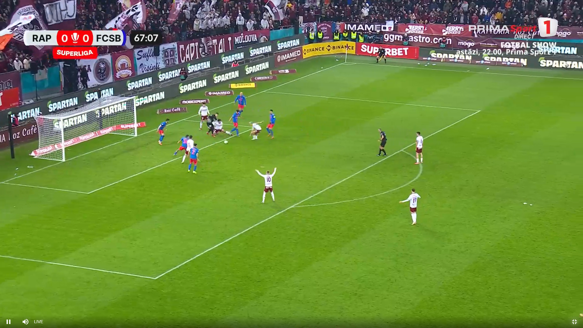 Golul anulat al lui Alex Dobre, în Rapid - FCSB