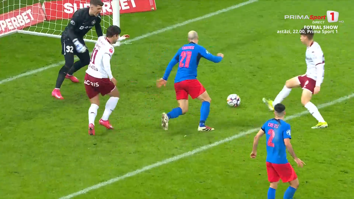 Golul anulat al lui Alex Dobre, în Rapid - FCSB