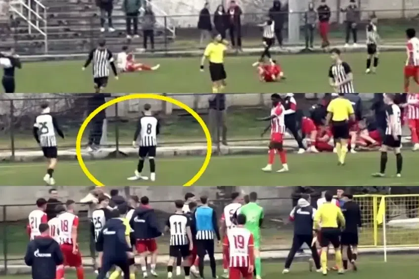 Bătaie generală la Steaua Roșie - Partizan! // foto: sportal.rs