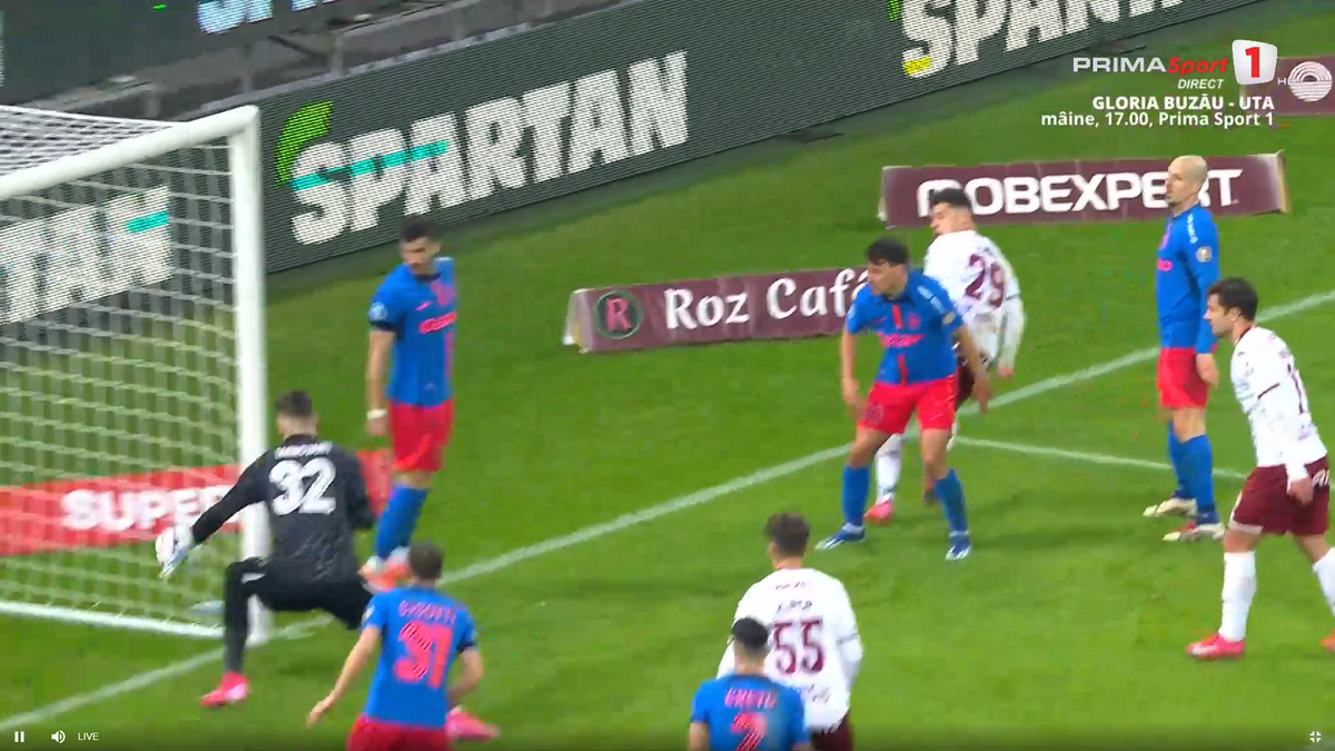 Golul anulat al lui Alex Dobre, în Rapid - FCSB