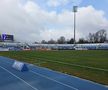 Gazonul din Superliga era acoperit de zăpadă cu 6 ore înainte de meci: cum arată acum