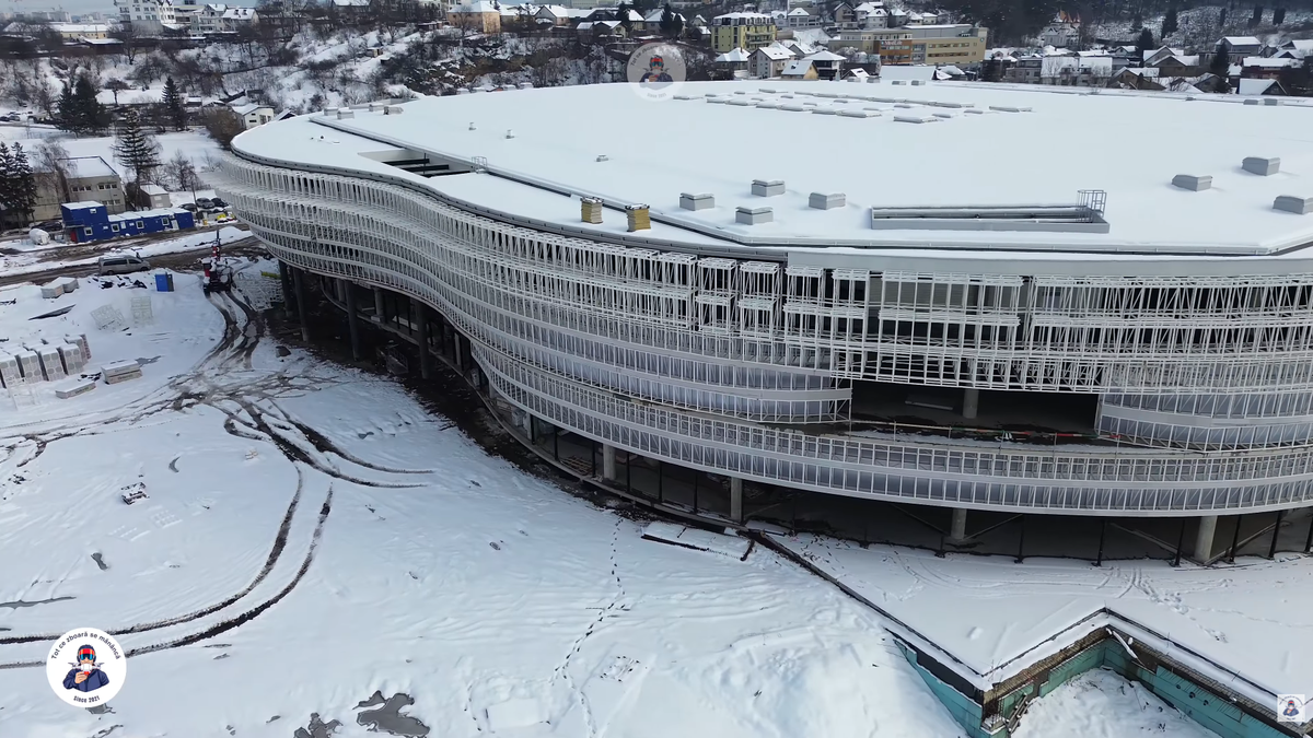 Cea mai mare sală polivalentă din România e gata în proporție de 65% » Deja arată ca o bijuterie arhitecturală