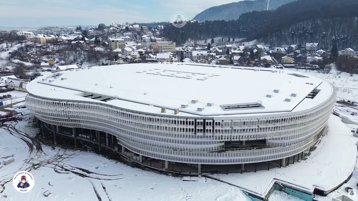 Cea mai mare sală polivalentă din România e gata în proporție de 65% » Deja arată ca o bijuterie arhitecturală