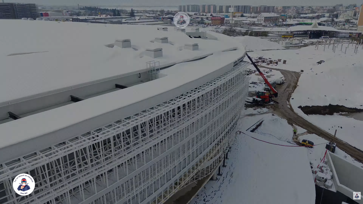 Cea mai mare sală polivalentă din România e gata în proporție de 65% » Deja arată ca o bijuterie arhitecturală