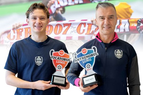 Lorenzo Biliboc și Daniel Pancu au câștigat premiile GSP pe luna februarie. Foto: Andrei Crăițoiu (GSP.RO)