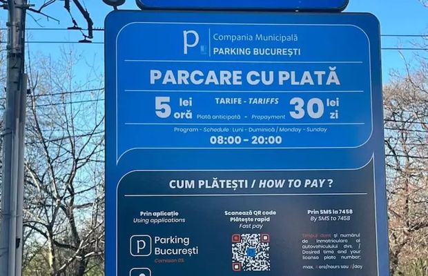 PMB anunță o modificare esențială la plata parcărilor din București