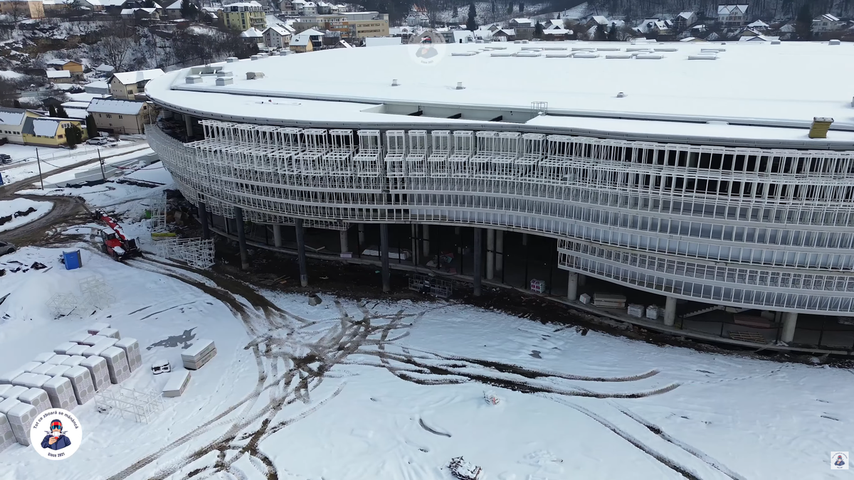 Cea mai mare sală polivalentă din România e gata în proporție de 65% » Deja arată ca o bijuterie arhitecturală