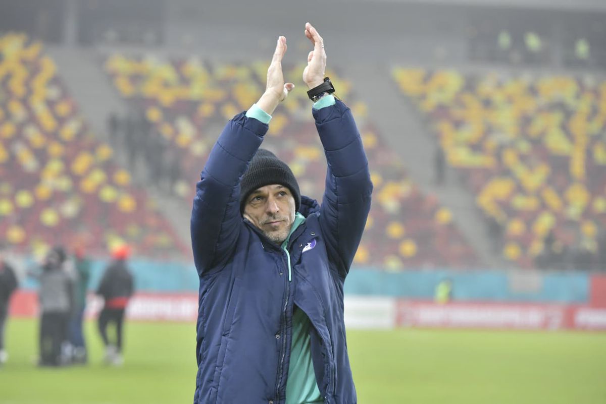 Bogdan Andone a plâns în lojă, apoi a coborât și a spus ce obiectiv are FC Argeș în play-off: „Asta putem fi”