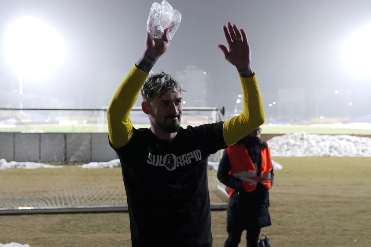 Alexandru Albu, după Unirea Slobozia - Rapid / Foto: Andrei Furnigă GSP