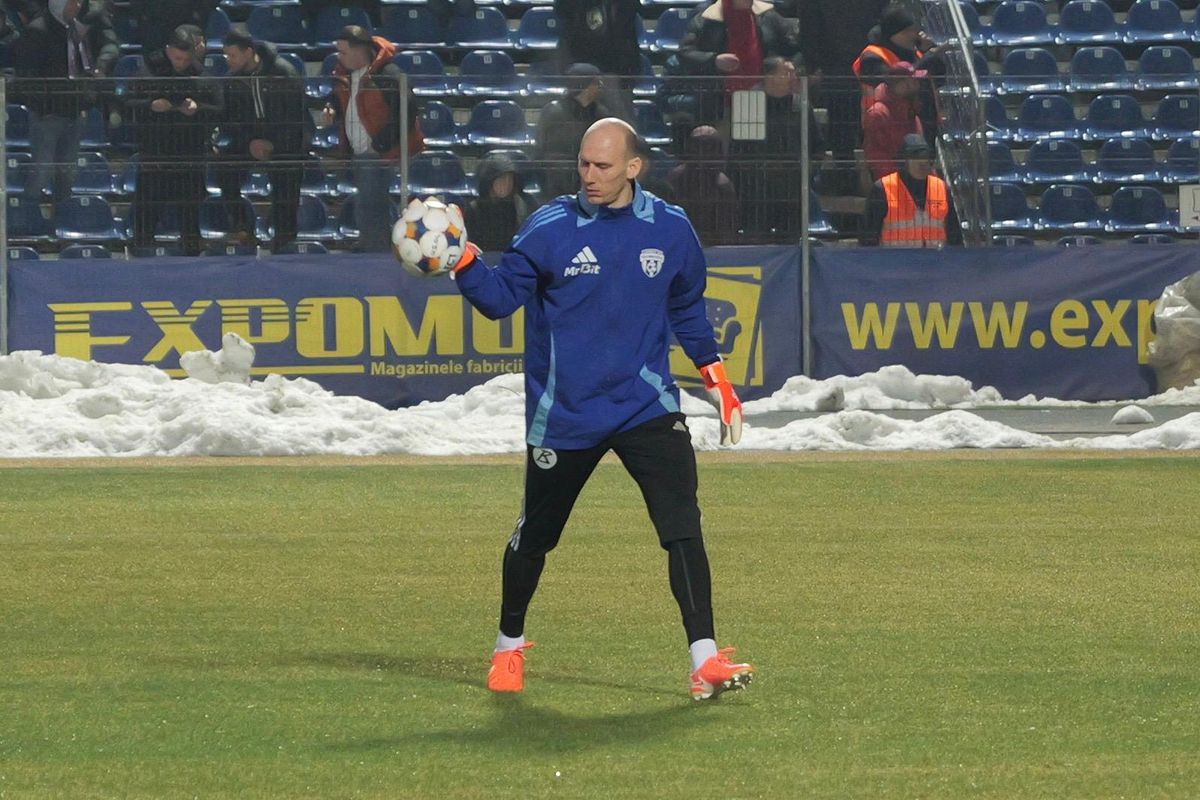 Unirea Slobozia - Rapid, imagini de la încălzire