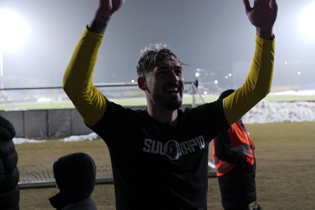 Alexandru Albu, după Unirea Slobozia - Rapid / Foto: Andrei Furnigă GSP