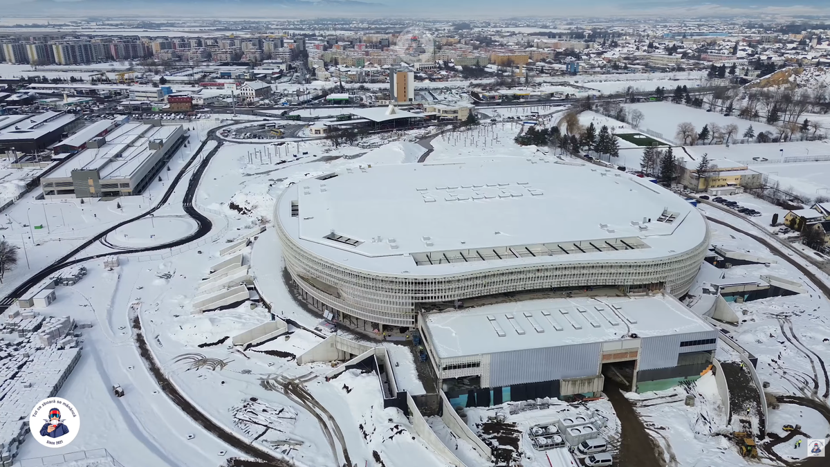 Cea mai mare sală polivalentă din România e gata în proporție de 65% » Deja arată ca o bijuterie arhitecturală