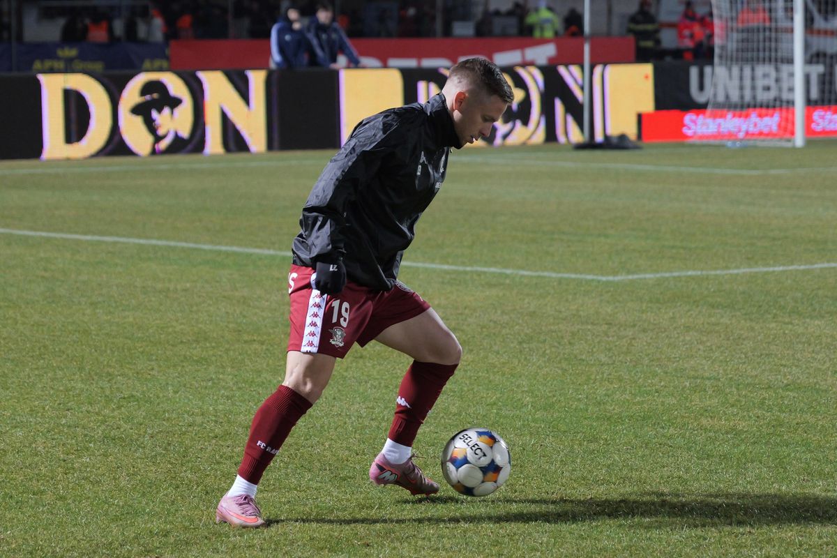 Unirea Slobozia - Rapid, imagini de la încălzire