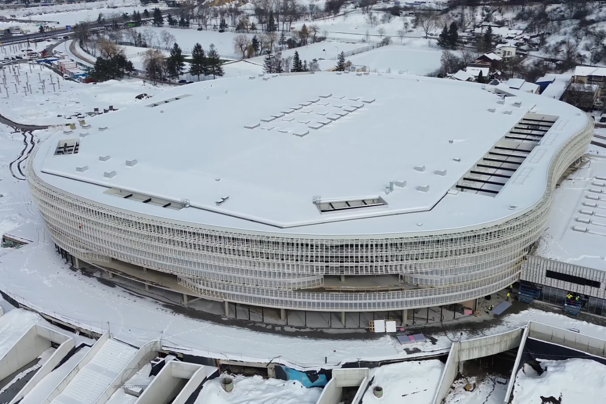 Cea mai mare sală polivalentă din România e gata în proporție de 65% » Deja arată ca o bijuterie arhitecturală