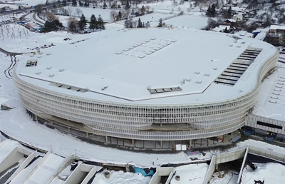 Cea mai mare sală polivalentă din România e gata în proporție de 65% » Deja arată ca o bijuterie arhitecturală