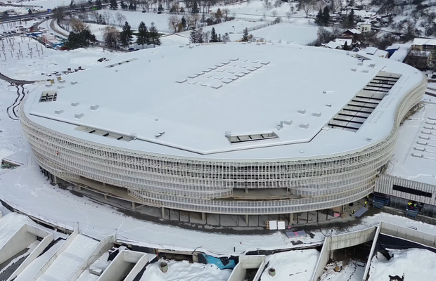 Cea mai mare sală polivalentă din România e gata în proporție de 65% » Deja arată ca o bijuterie arhitecturală