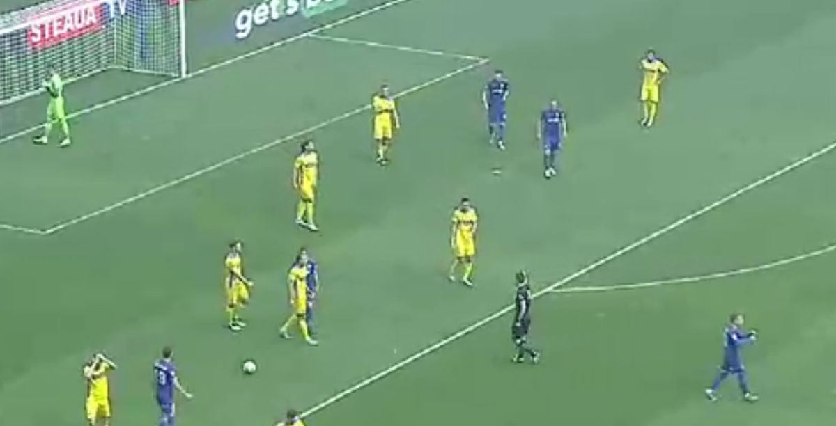 Penalty-ul primit de CSA Steaua în meciul cu Petrolul