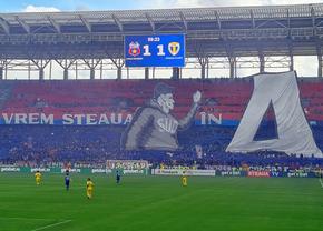 Show în Ghencea! Ultrașii Stelei, scenografie 3D spectaculoasă: „Vrem Steaua în A!”
