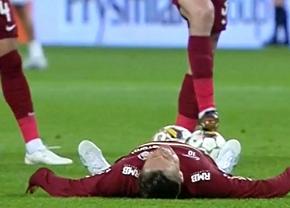 Ciprian Deac și-a speriat pe colegii, cu puțin timp înaintea derby-ului Craiova - CFR » S-a prăbușit pe teren la încălzire!