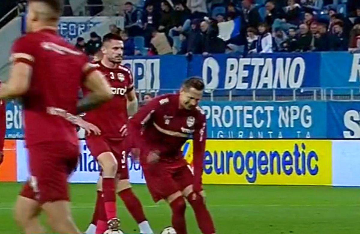 Ciprian Deac și-a speriat colegii, cu puțin timp înaintea derby-ului Craiova - CFR » S-a prăbușit pe teren la încălzire!