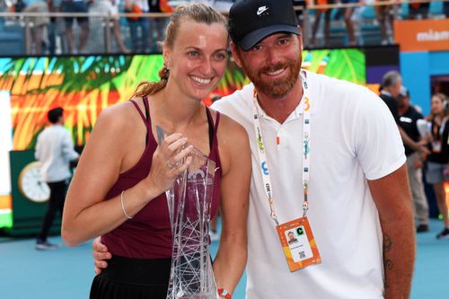 Petra Kvitova și soțul său, Jiri Vanek, după titlul de la Miami / Sursă foto: Imago Images